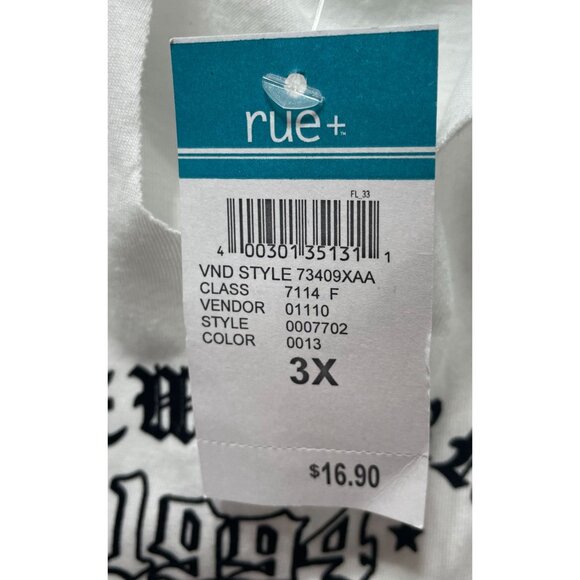Rue 21 - Women's Short Sleeves T-Shirt - Graphic Tee - White - 3X - Picture 8 of 12